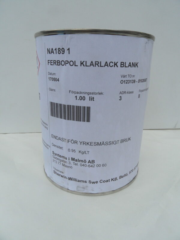 Ferbopol (zaponlack) 1l, plåtburk